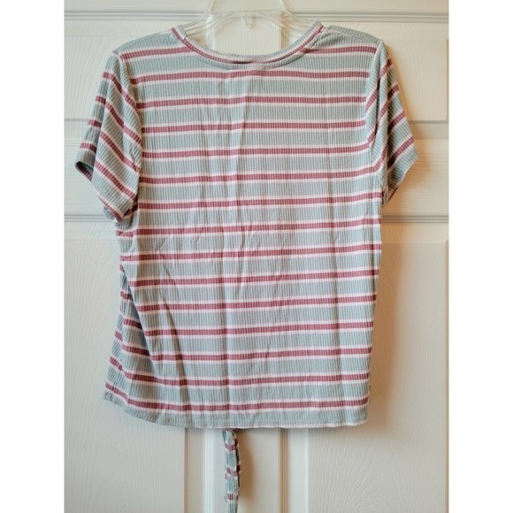 Pink Republic Striped Short Sleeve Top Large - Picture 2 of 6